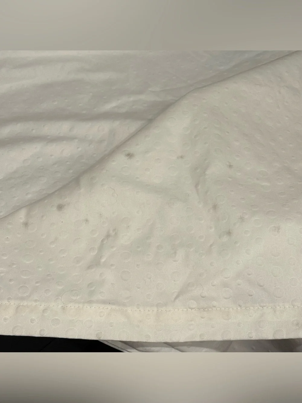 White Textured Shower Curtain Panel